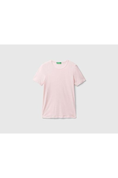 United Colors of Benetton تي شيرت قطني طويل الألياف