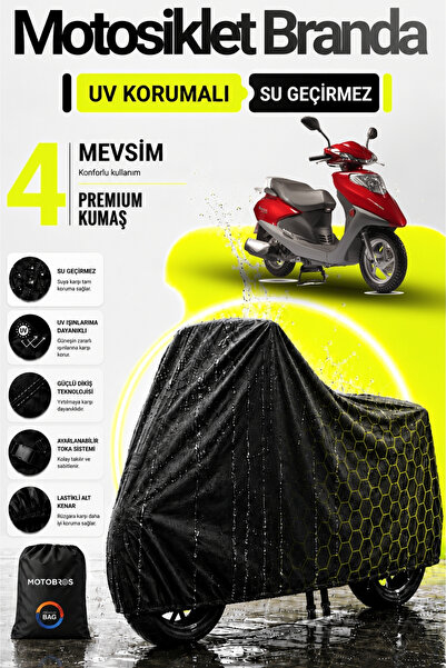 Motobros غطاء محرك الدراجة النارية من موتورلوكس CEO 110 متوافق مع غطاء المحرك...