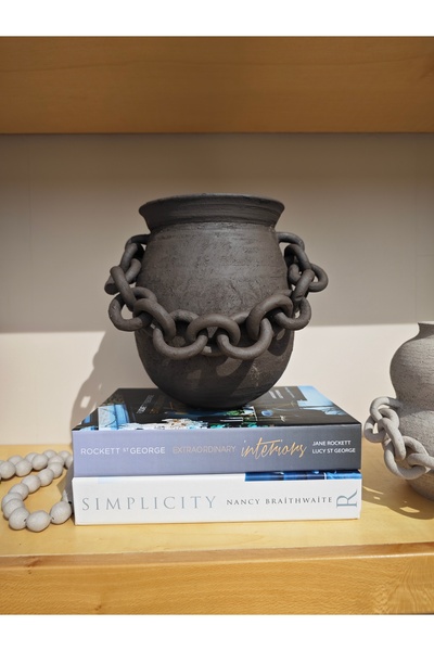details home decor Doku serisi stoneware vazo