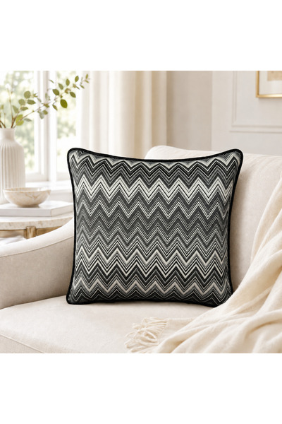 Fabricland Внесена калъфка за възглавница с мотив от копринено кадифе 43X43 с...