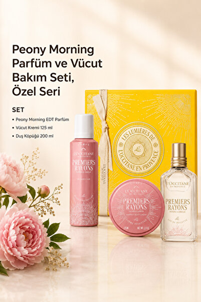 L'Occitane Peony Morning Parfüm ve Vücut Bakım Seti, Özel Kutulu, Limited Edi...