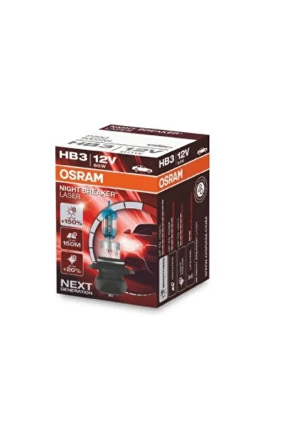 Osram Bec auto cu halogen Night Breaker Laser Next Generation +150% HB3 60W 1...