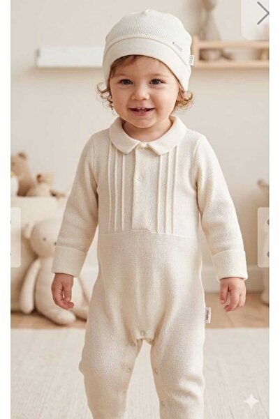 andywawa Ac26703 Gentelman Jumpsuit Set Ecru