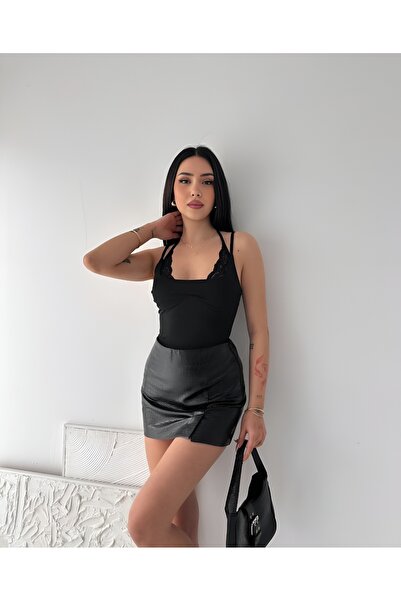 ETESIAN Dantel Detaylı Bodysuit Bluz