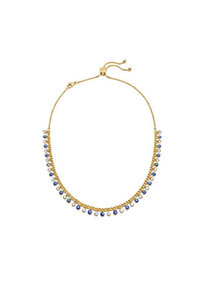 Charmist Aura nazar asansörlü Choker kolye