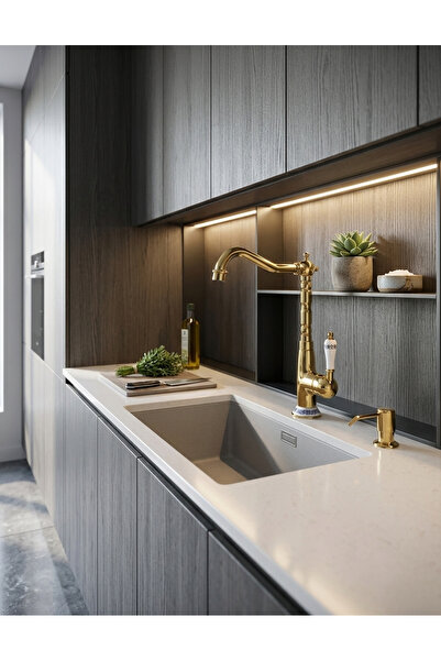 titanium design Porselenli Rustik Eviye Bataryası