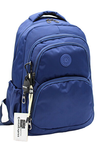 Bevitton Waterproof Fabric Backpack School Bag 2100 Navy Blue