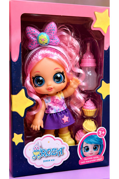 ideal STORE GLOBAL ROZA BEBEK GL100354 ŞEKER KIZ SESLİ 3+