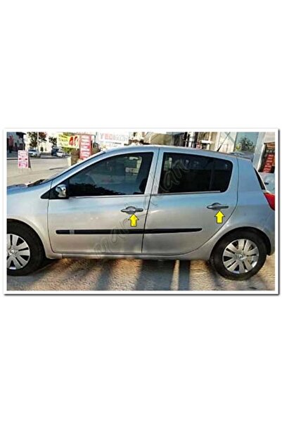 DB Chrome Renault Clio 3 HB Kapı Kolu Nikelajı 2006-2011 4 Kapı P.Çelik