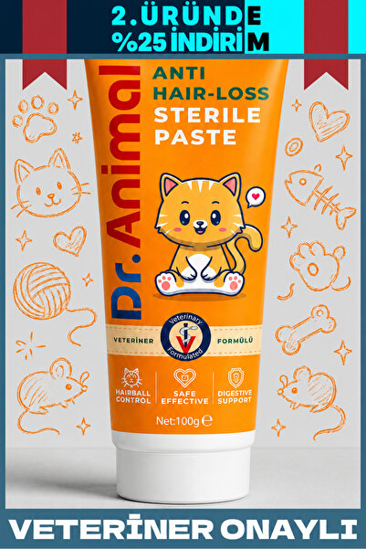 Dr. Animal Malt | Sterile Paste | Kedi Malt Macunu | Anti Hairball Paste | Ke...