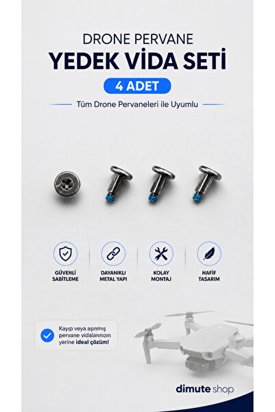 Dimute Shop DRONE YEDEK VİDA (4ADET)