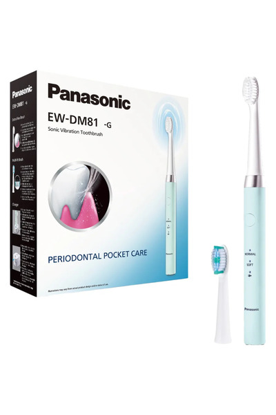 PANASONIC Periuță de dinți electrică sonică EW-DM81-G503, 2 capete de periuță...