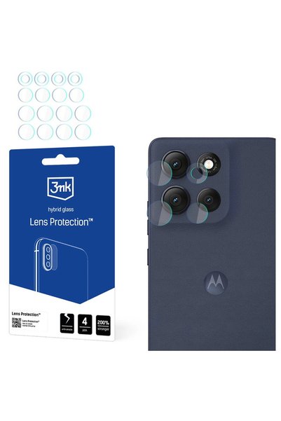 3MK Folie pentru Motorola Moto G86 / G86 Power (set 4) - Protecție lentile - ...