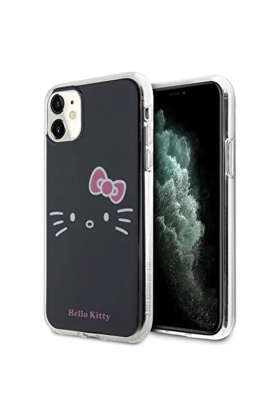 Hello Kitty Husă IML Kitty Face pentru iPhone 11 / Xr - negru
