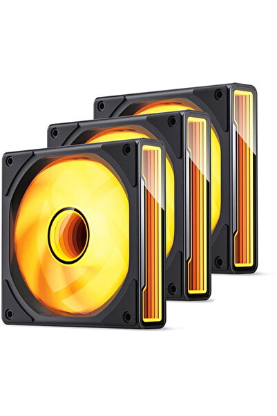 jonsbo ZK-120B RGB PWM Fan, 120mm, 3-Pack - black