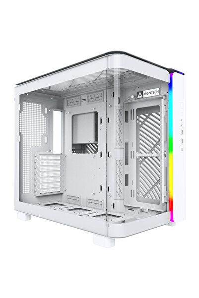 MONTECH Carcasa KING 95 Midi-Tower, Tempered Glass, Fara sursa, ARGB, Alb