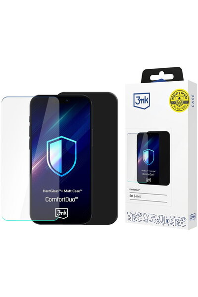 3MK Folie pentru Samsung Galaxy S26 - ComfortDuo Glass + Case - Black