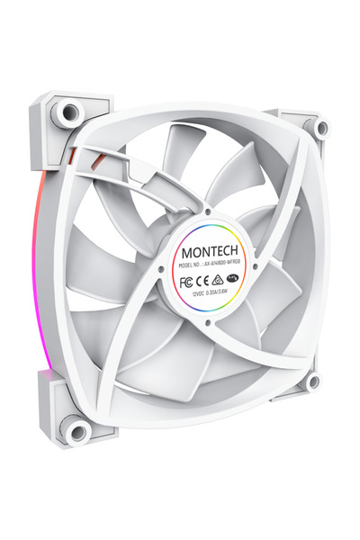 MONTECH AX140, 1 ventilator de 140 mm, 1600 rpm, Alb