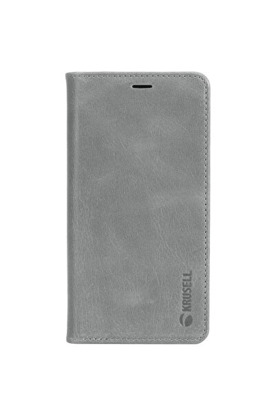 KRUSELL Sunne Portofel Folio pentru 4 Carduri Apple iPhone XS Max gri vintage
