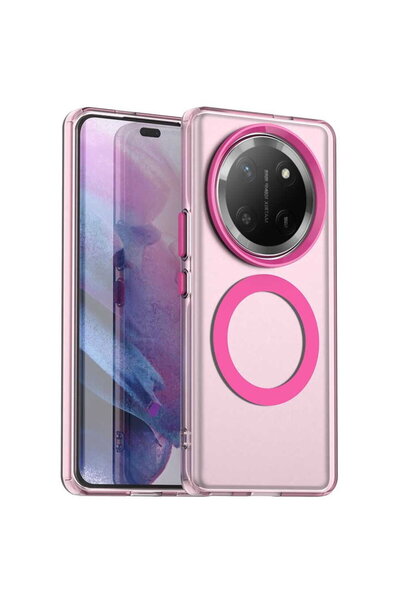 Techsuit Husă pentru Honor Magic7 Lite / X9c - CandyCase MagSafe - Roz
