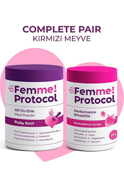 Femme Protocol Complete Pair Red Fruit: Ruby Root + Strawberry Surge