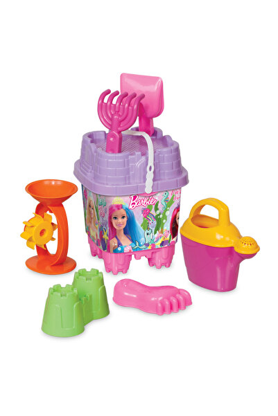 DEDE Barbie Lisanslı Büyük Kale Kova Plaj Set