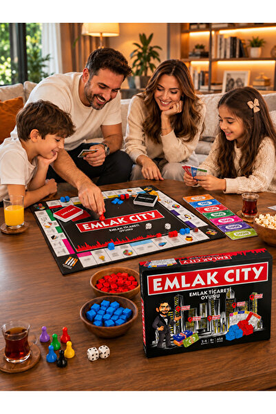 PAKİTO Emlak City Dünya Şehirleri Emlak Ticaret Oyunu 2-6 Kişilik