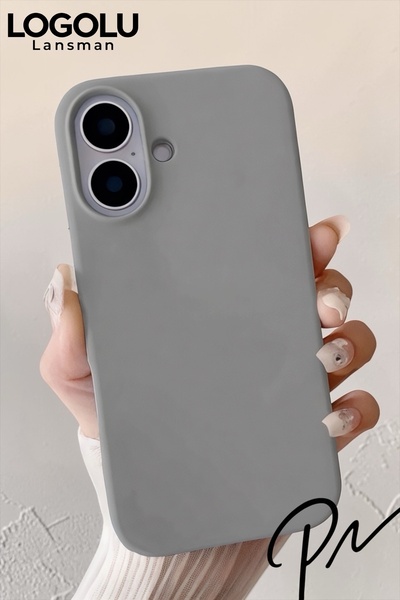 Launch Soft Velvet Inside Silicone Cover with iPhone 16 Compatible Case Logo
