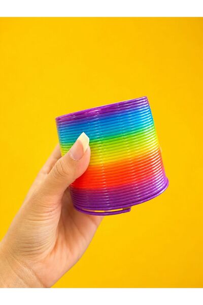 CUFFCUFFTOYS rainbow spring büyük gökkuşağı stres yayı 10x10cm