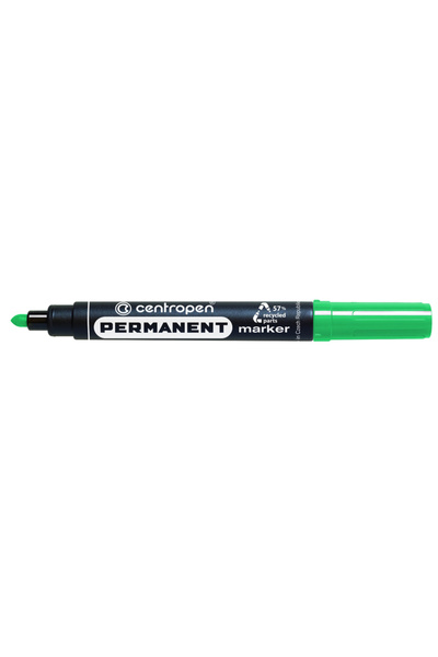CENTROPEN Marker permanent verde cu vârf rotund de 2.5mm 8566