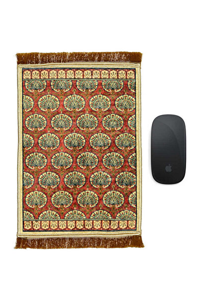 Bursa İpek Mousepad decorativ mic cu covor de culoare burgundy