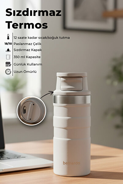 Bernardo Comfort Stainless Steel Leak-Proof Thermos 350 ml Gray