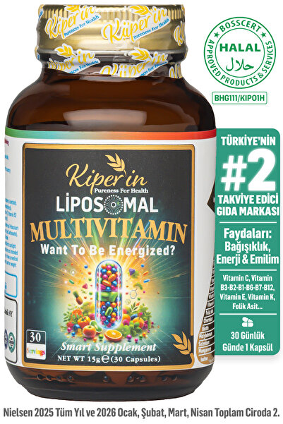 Kiperin Lipozomal Multivitamin 13 Vitamin & 6 Mineral Cilt - Saç - Tırnak & E...