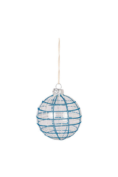 Yargıcı Cam Yuvarlak Yılbaşı Ağaç Süsü (8 cm)