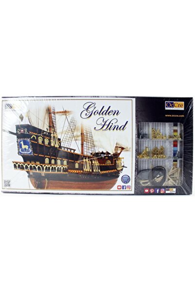 Genel Markalar 12003 1/85 Ölçek, Golden Hint, 64 cm. Yelkenli İngiliz Keşif G...
