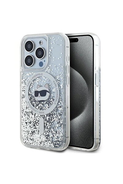 Karl Lagerfeld Husa pentru iPhone 15 Pro - Liquid Glitter MagSafe (KLHMP15LLG...