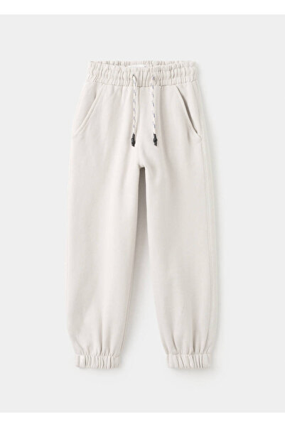 MANGO Kids Jogginghose aus Baumwolle mit Kordelzug
