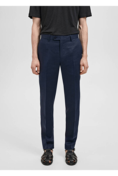 MANGO Man Amalfi %100 keten slim fit pantolon