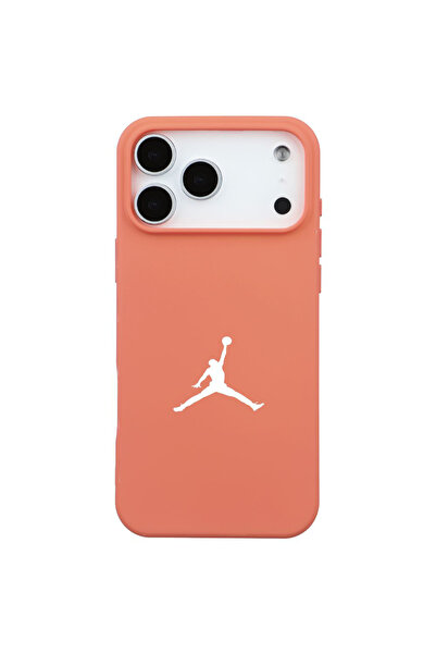 Casen iPhone 17 Pro Max Turuncu Lansman Renkli Silikon Premium Basketbol Kılıf