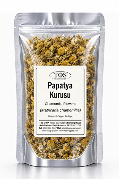 TOS The Organic Spices Papatya Kurusu 50 gr (1. KALİTE) Matricaria Chamomilla...