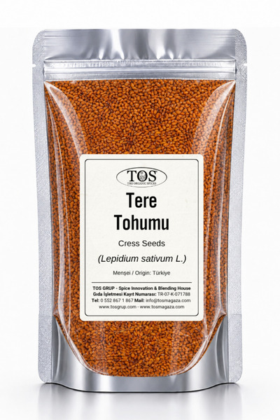 TOS The Organic Spices Tere Tohumu 100 gr (1. KALİTE) Lepidium Sativum L. / C...