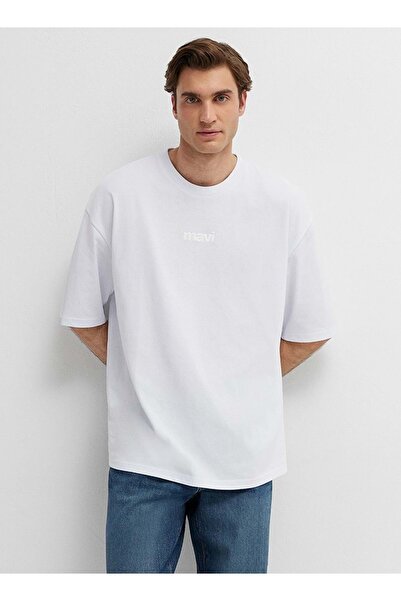 Mavi M0613553 Printed T-Shirt Men's T-Shirt White