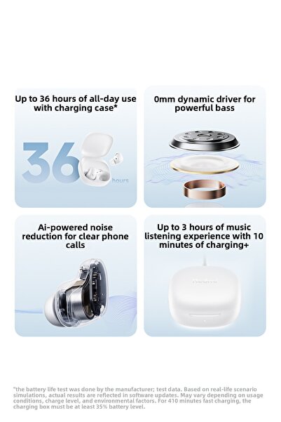 Xiaomi Redmi Buds 6 Play - White TWS In-Ear Headphones
