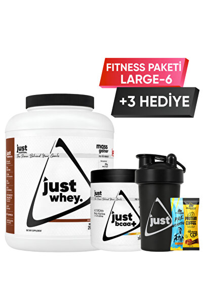 Just Nutrition Fitness Paketi - Large 6 + 3 Hediye (Protein Tozu + Bcaa)