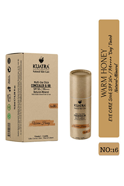 KUATRA Warm Honey Natural-Mineral Stick Concealer & Bb Cream |   Spf 50+Pa+++...
