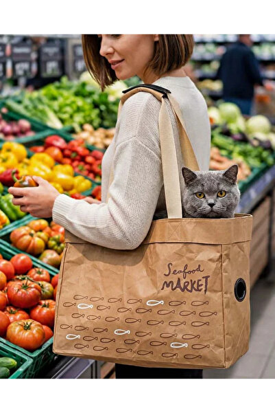 İbiyaya İbiyaya Seafood Market Köpek Kedi Taşıma Çantası