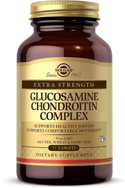 Solgar Extra Strength Glucosamine Chondroitin Complex, 75 Tablets, Non-GMO, G...