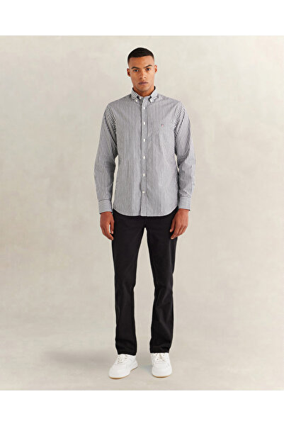 Gant Men's Black Regular Fit Trousers