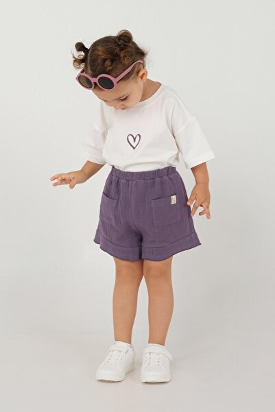 Mioma Kids البنفسجي تكدرت السراويل