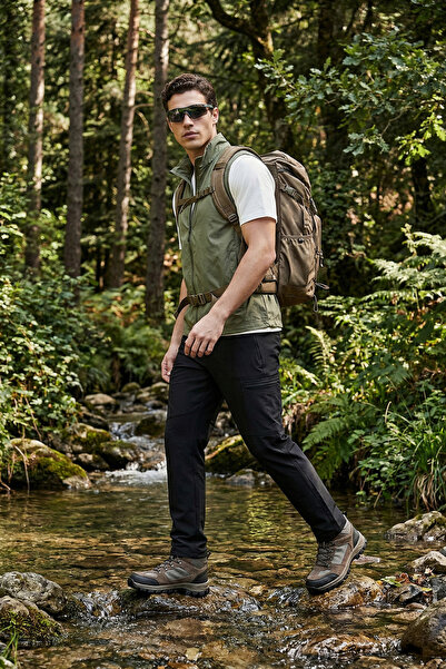 Buratti Regular Fit Normal Bel Düz Paça Trekking ve Kargo Pantolon Erkek PANT...